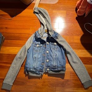 American eagle denim sweater jacket